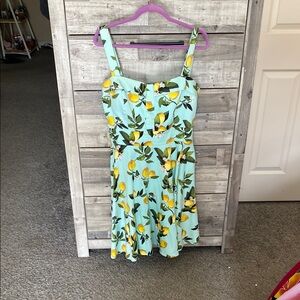 Chetta B Lemon Patterned Dress